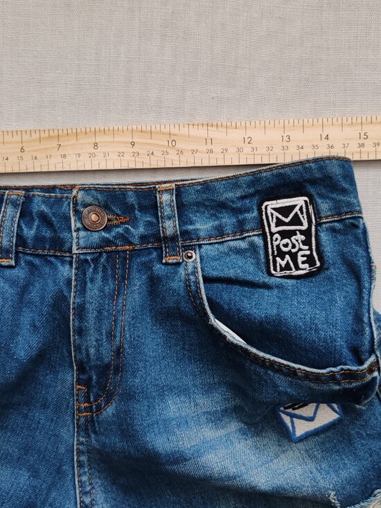 Dilvin Vintage Inspired Patched Boyfriend Jeans- Distressed Denim-Women’s Size 4 - Picture 13 of 16